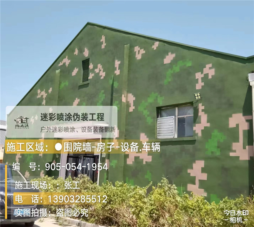 金昌外墙数码迷彩漆施工报价清单（100㎡标准墙面测算）